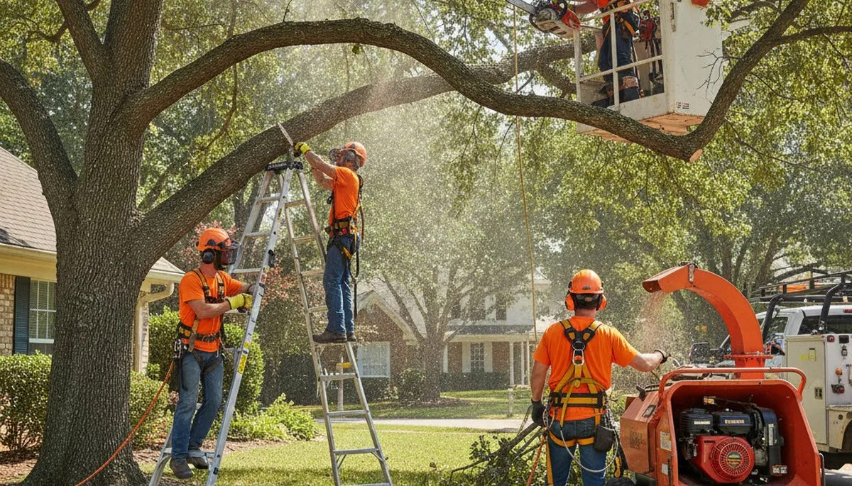 Miami, FL tree trimming crew pruning trees to keep properties healthy and safe